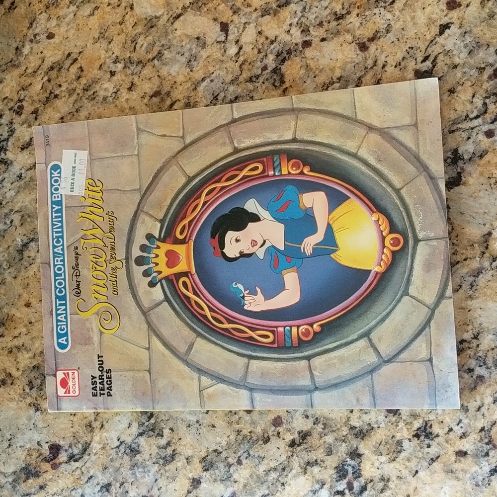 Vintage Snow White coloring book